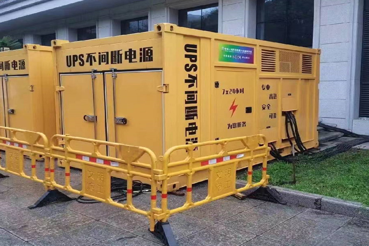 蒋湖农场发电机租赁施工现场
